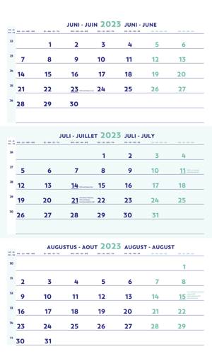 constante Auckland benzine KAL 2023 driemaandskalender | Standaard Boekhandel