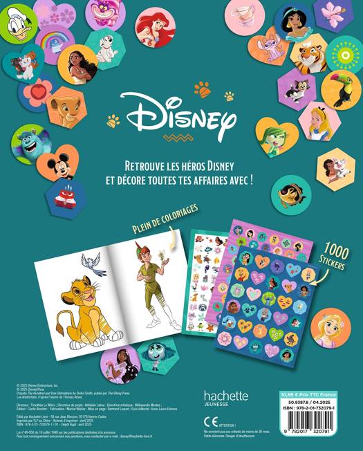 DISNEY - 1000 Stickers | | Hobby- & Doeboeken | 9782017320791 ...