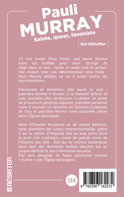 Pauli Murray | Del Kilhoffer | Geschiedenis | 9782356182272 | Standaard ...