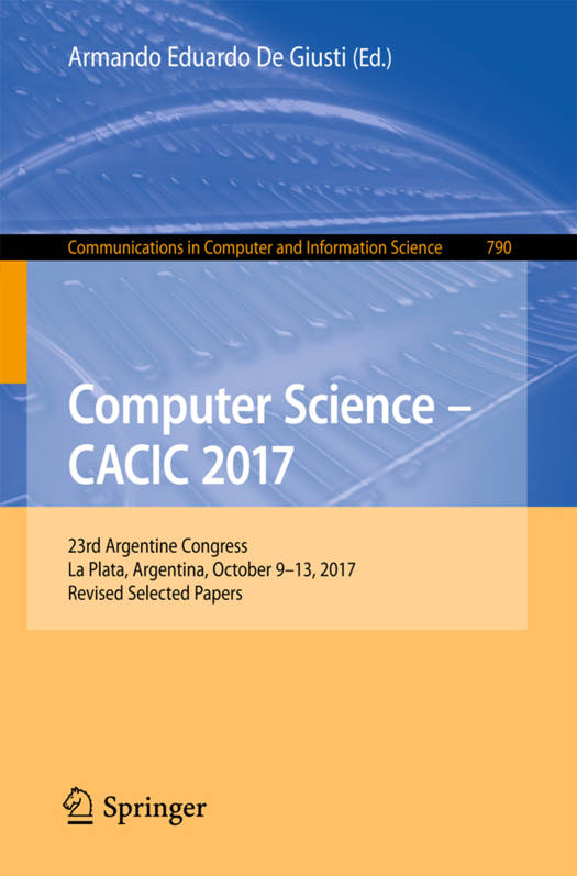 Computer Science - Cacic 2017 | | Hardware | 9783319752136 | Standaard ...