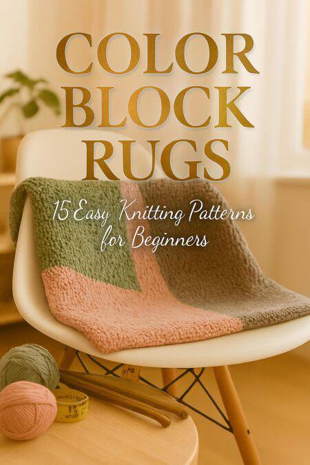 Color Block Rugs: 15 Easy Knitting Patterns for Beginners (e-book ...